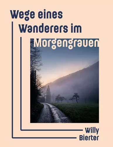 Wege eines Wanderers im Morgengrauen
