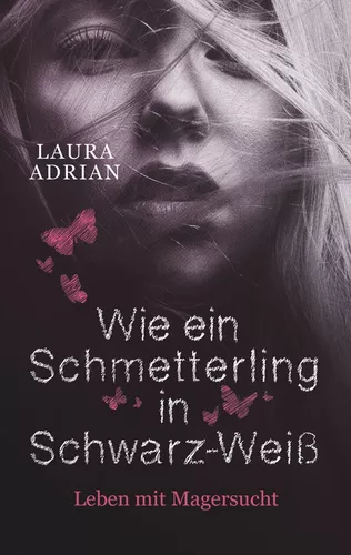 Wie ein Schmetterling in Schwarz-Weiß
