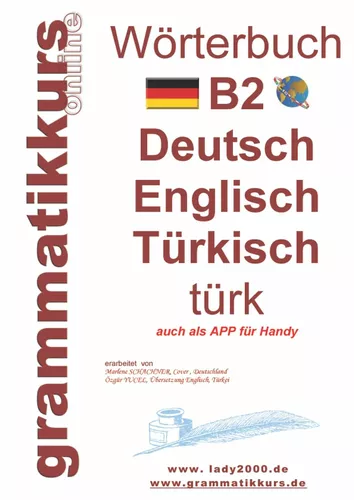 Wörterbuch B2 Deutsch - Englisch - Türkisch