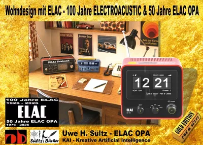 Wohndesign mit ELAC - 100 Jahre ELECTROACUSTIC & 50 Jahre ELAC OPA